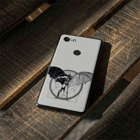DC Comics Batman Skeleton diagram Art Google Pixel 3 XL Skin